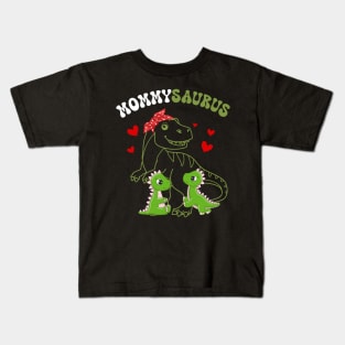 Mommysaurus Mommy 2 Kids Dinosaur Mom Mother's Day Kids T-Shirt